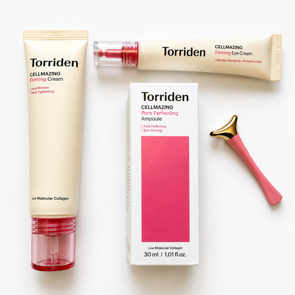 NEW Torriden Cellmazing 3-Piece Skincare Set + Eye Massager | Korea